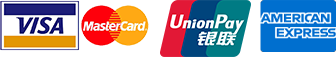 We accept Visa, Mastercard, UnionPay and American Express